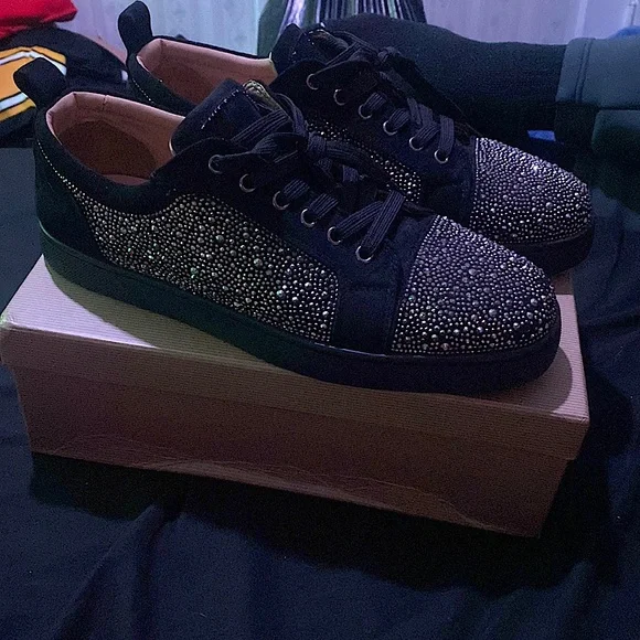 Used Christian Louboutin Louis Junior Strass Mens Shoes